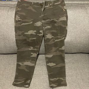 Wit & Wisdom Camo High Waist Skinny Ankle Pant